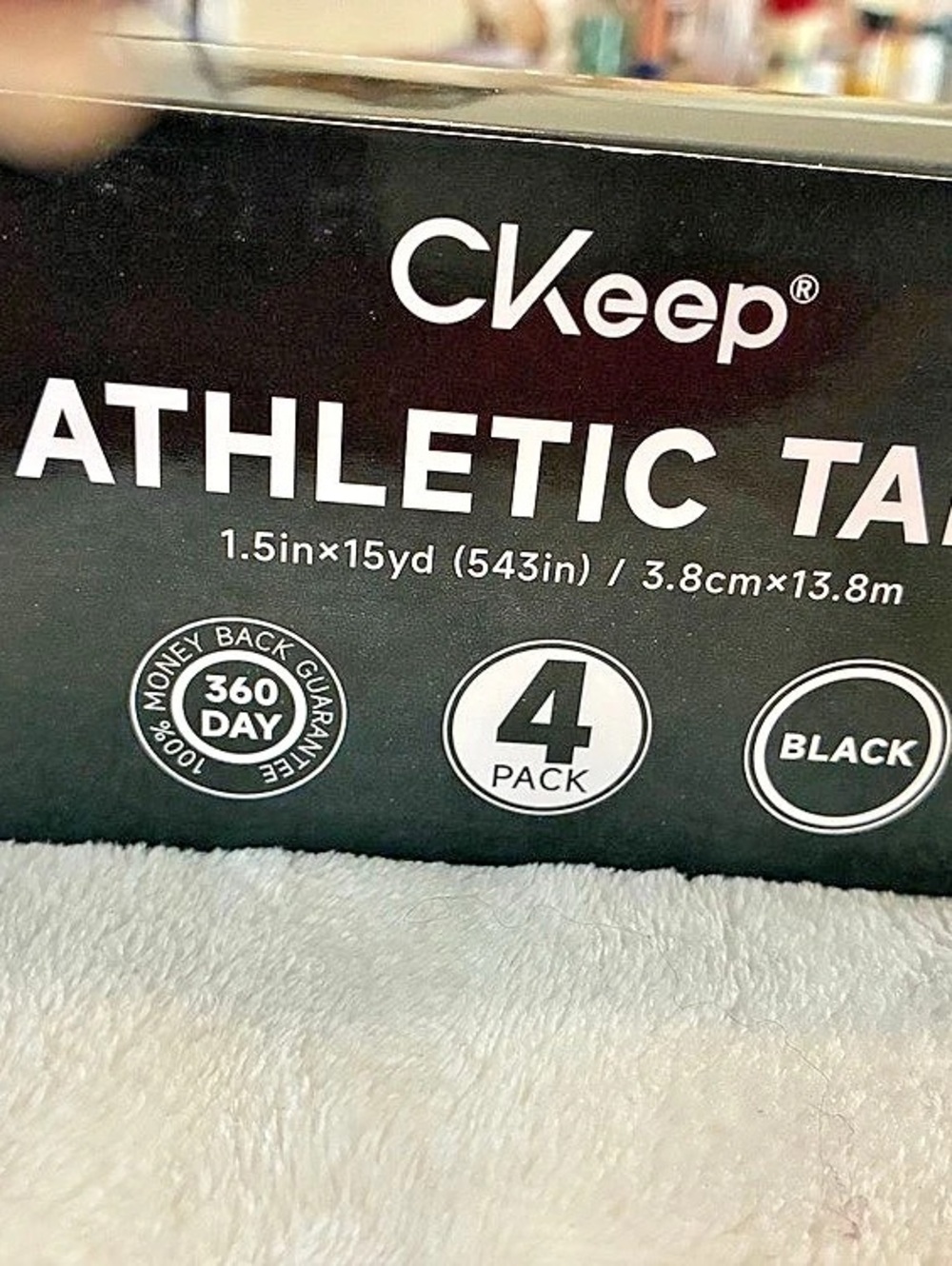 CKeep AT4 Athletic Tape 4-Pack Black